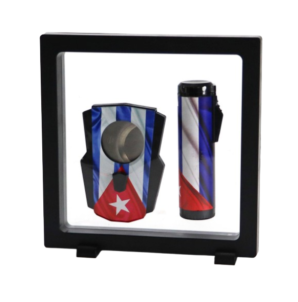 Geschenkset "Cool KUBA Feuerzeug & Zigarrenschneider"